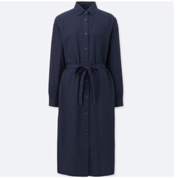 Uniqlo cozy flannel shirt dress - Picture 3 of 6